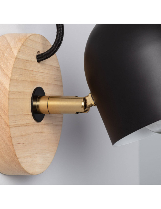 Lampe Murale Bois et Métal Acalco