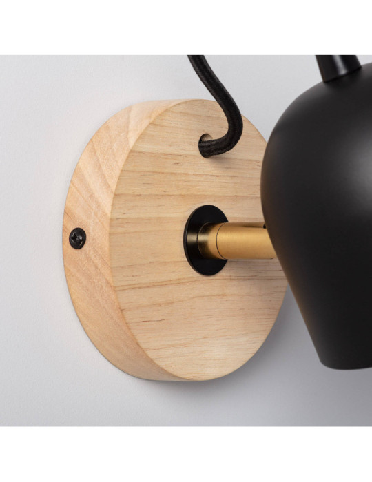 Lampe Murale Bois et Métal Acalco