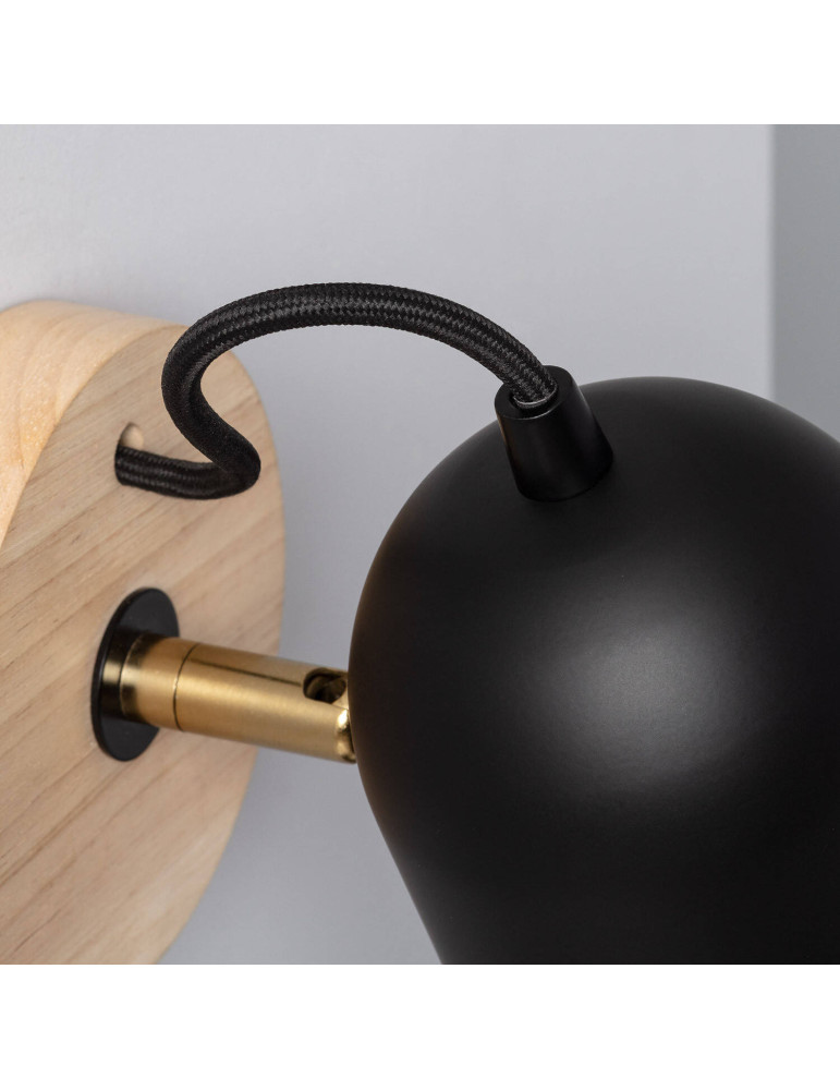 Lampe Murale Bois et Métal Acalco