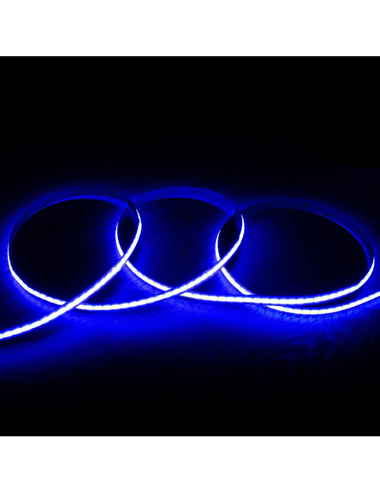 Ruban LED RGB 24V DC COB 420 LED/m 5m IP20 CRI90 Largeur 10mm Coupe 5 cm