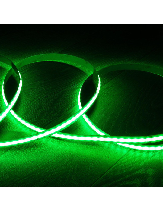 Ruban LED RGB 24V DC COB 420 LED/m 5m IP20 CRI90 Largeur 10mm Coupe 5 cm