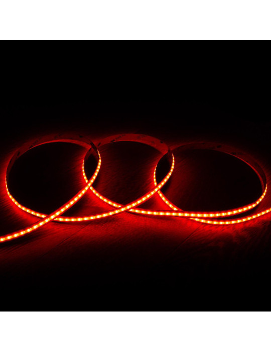 Ruban LED RGB 24V DC COB 420 LED/m 5m IP20 CRI90 Largeur 10mm Coupe 5 cm