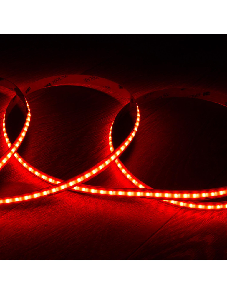 Ruban LED RGB 24V DC COB 420 LED/m 5m IP20 CRI90 Largeur 10mm Coupe 5 cm
