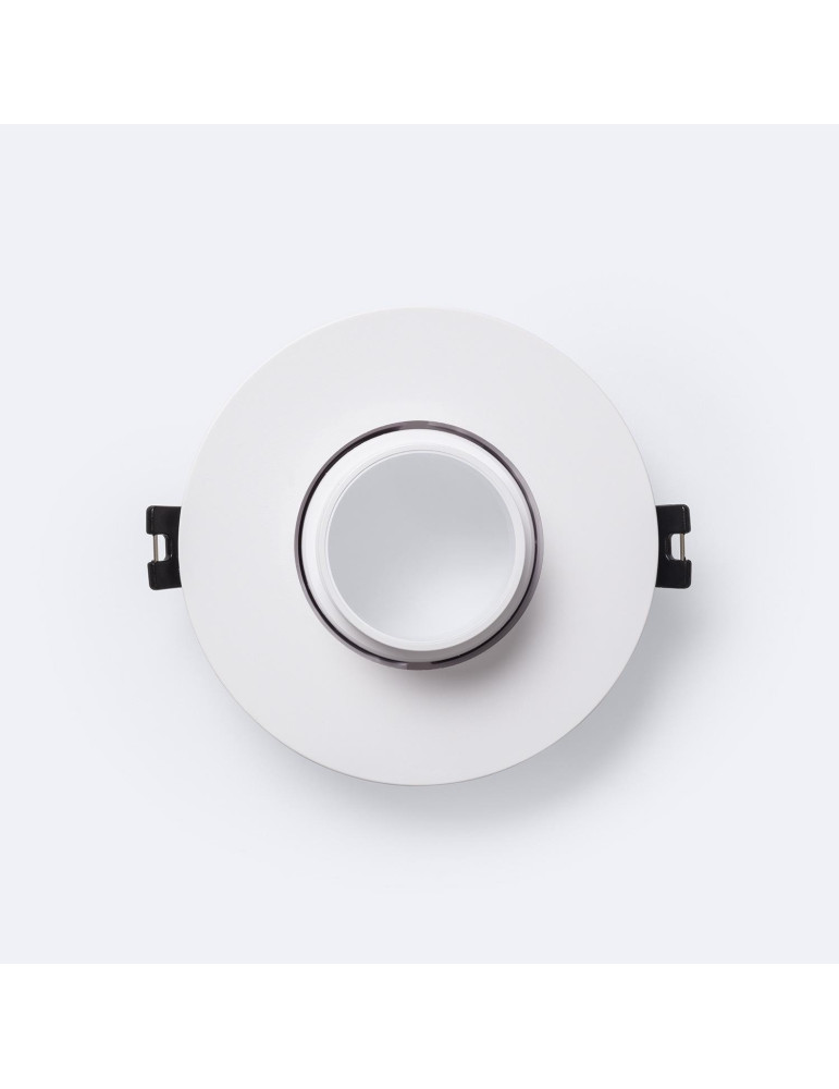 Collerette Downlight Conique Orientable Faible UGR pour Ampoule LED GU10 / GU5.3 Coupe Ø75 mm Suefix