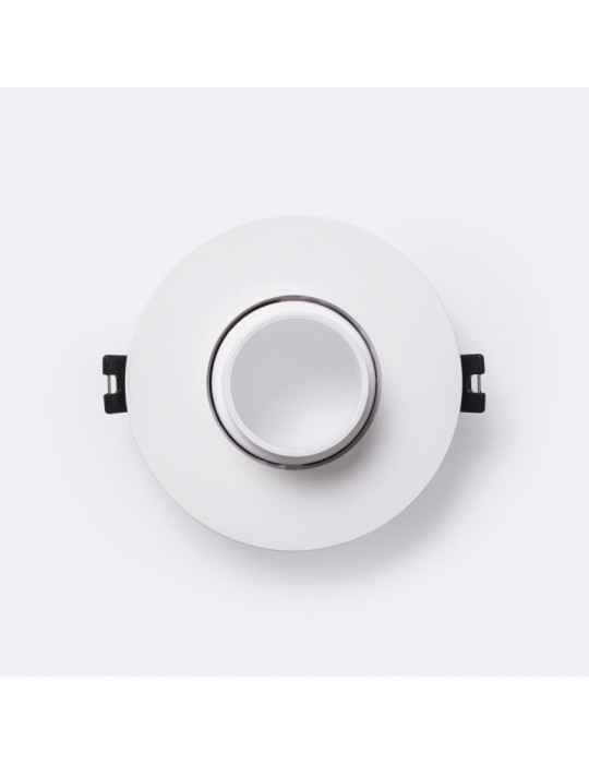 Collerette Downlight Conique Orientable Faible UGR pour Ampoule LED GU10 / GU5.3 Coupe Ø75 mm Suefix