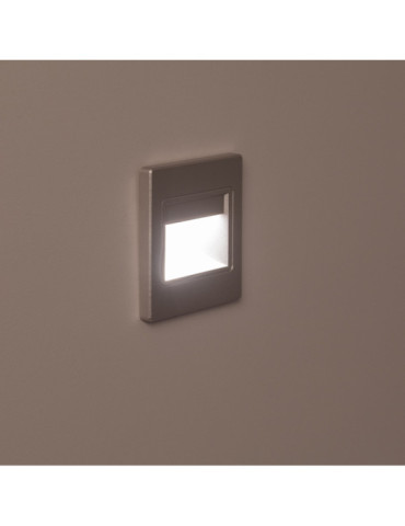 Balise LED Extérieure 1.5W Encastrable au Mur Randy Grise