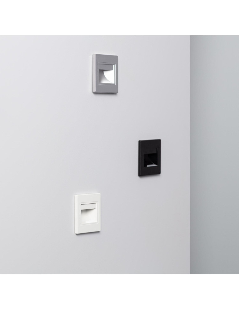 Balise LED Extérieure 1.5W Encastrable au Mur Randy Grise