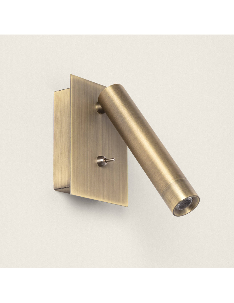 Lampe Murale LED 2.5W Carrée Aluminium avec Port USB Gazny