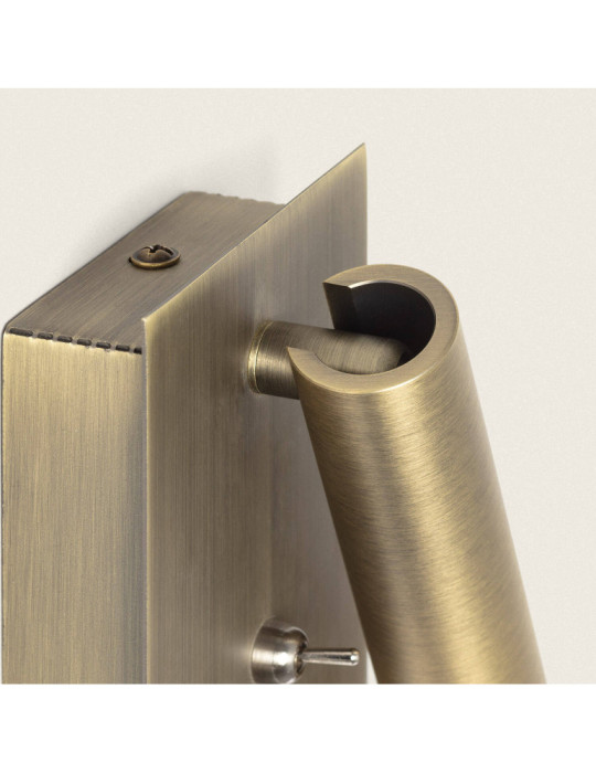 Lampe Murale LED 2.5W Carrée Aluminium avec Port USB Gazny