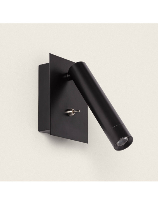 Lampe Murale LED 2.5W Carrée Aluminium avec Port USB Gazny