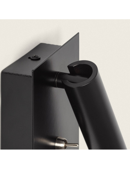 Lampe Murale LED 2.5W Carrée Aluminium avec Port USB Gazny