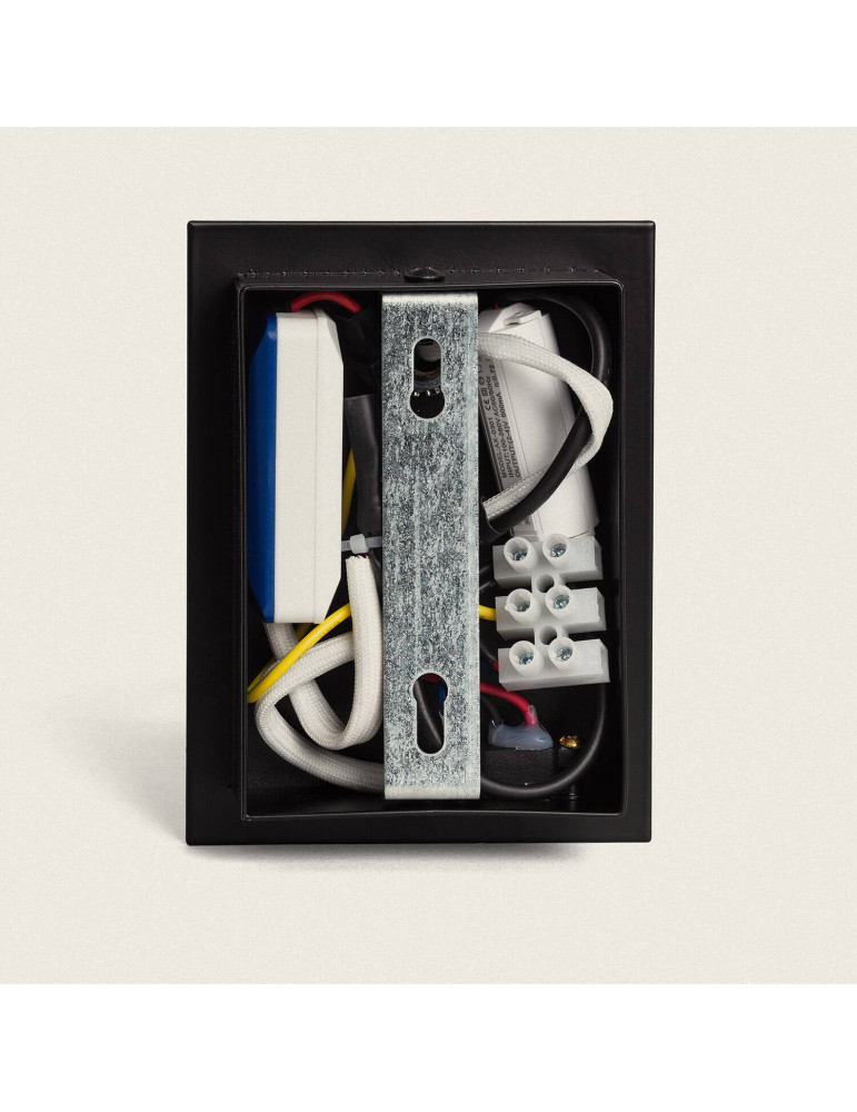 Lampe Murale LED 2.5W Carrée Aluminium avec Port USB Gazny