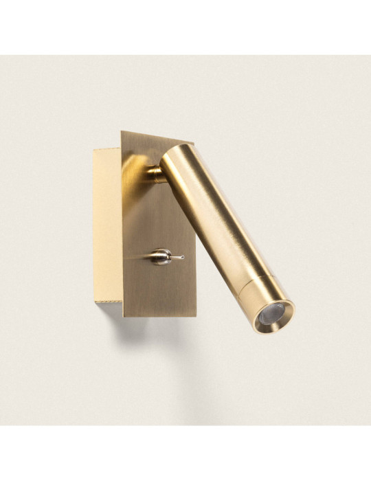 Lampe Murale LED 2.5W Carrée Aluminium avec Port USB Gazny