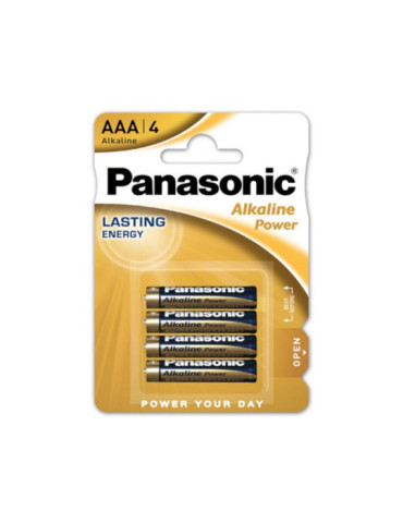 Blister 4 Piles Alcalines 1.5V AAA LR03 PANASONIC