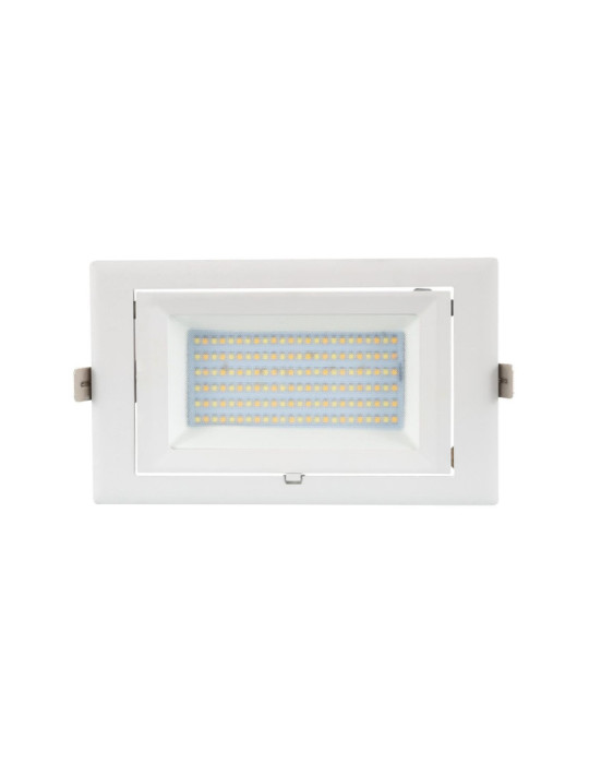 Spot Downlight LED 60W Rectangulaire Orientable SAMSUNG 130 lm/W LIFUD Coupe 210x125 mm