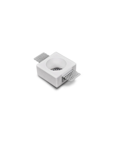 Collerette Downlight Intégration Plâtre pour Ampoule LED GU10/GU5.3 Coupe 83x83 mm UGR17