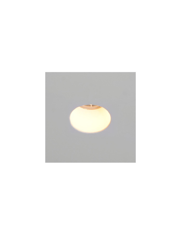 Collerette Downlight Intégration Plâtre pour Ampoule LED GU10/GU5.3 Coupe 83x83 mm UGR17