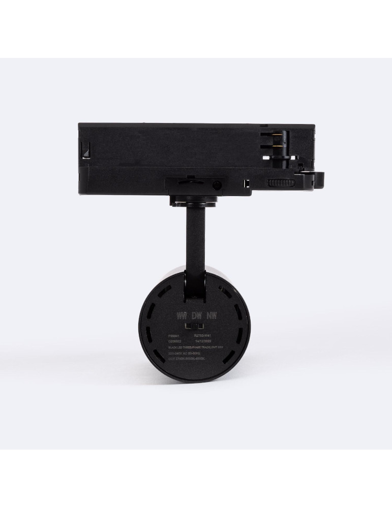 Spot LED sur Rail Triphasé 30W Carlo CCT Noir