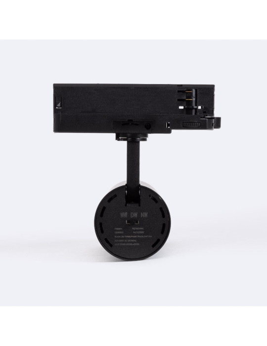 Spot LED sur Rail Triphasé 30W Carlo CCT Noir