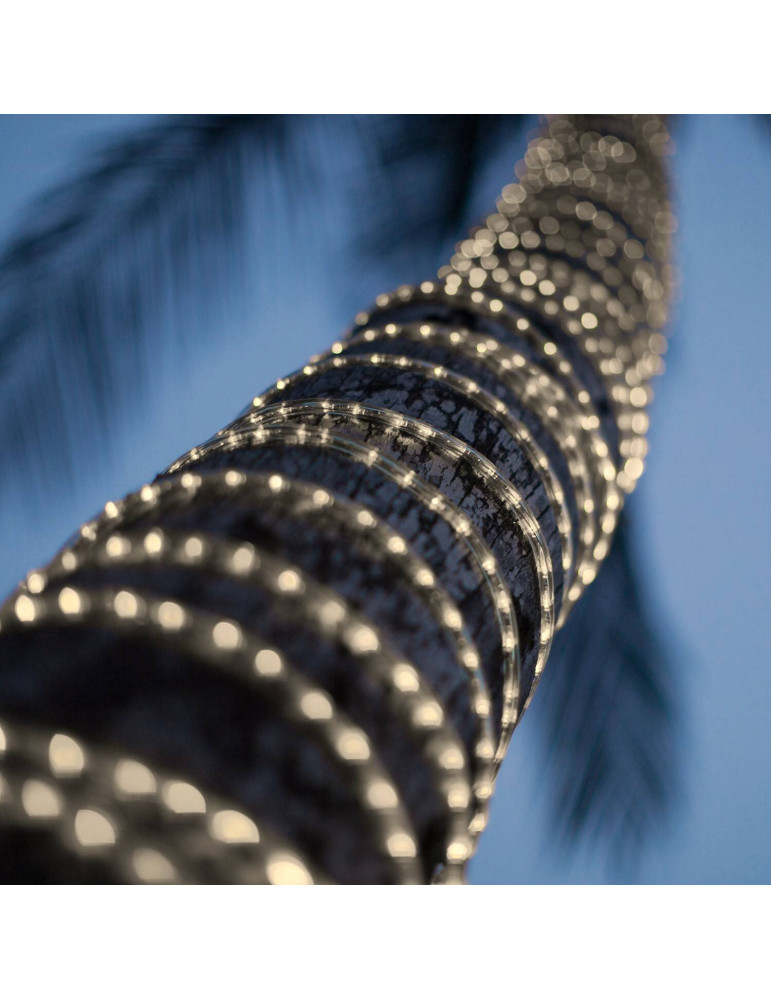 Gaine LED Ronde 220V AC 36 LED/m Blanc Chaud IP65 sur Mesure Coupe Tous les 100cm