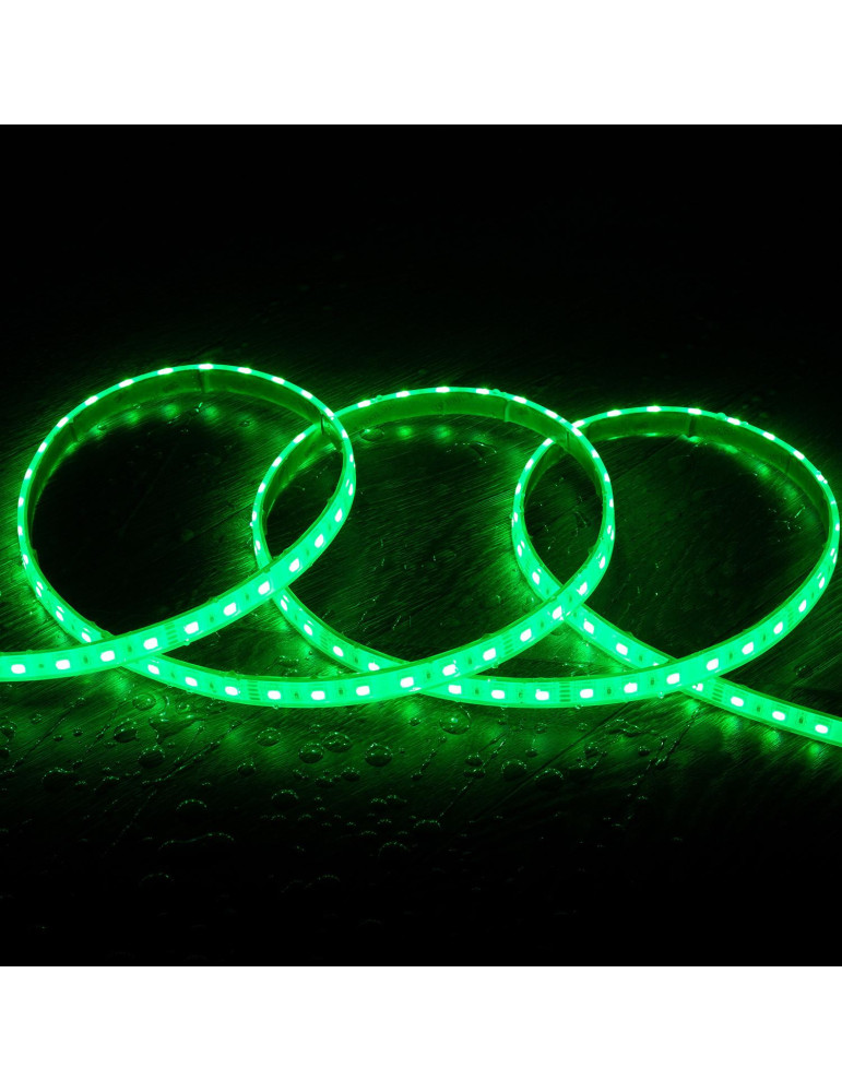 Ruban LED RGB 24V DC SMD Silicone FLEX 60LED/m 5m IP68 Largeur 12mm Coupe tous les 10cm