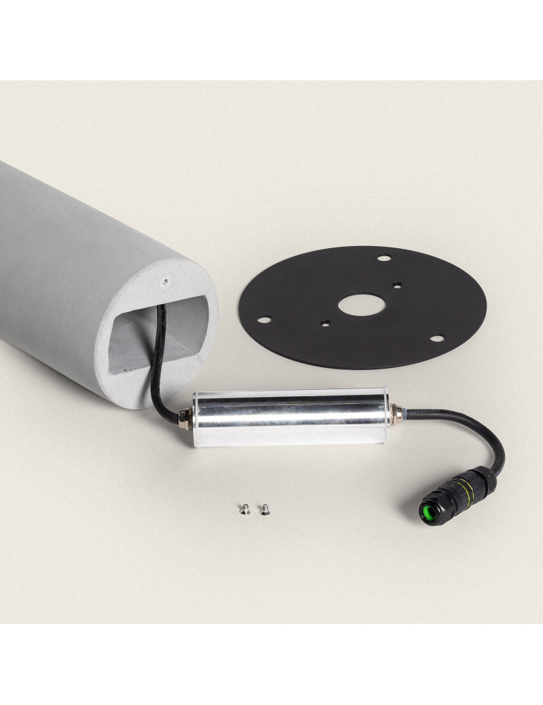 Balise Extérieure LED Dimmable 4.5W Ciment Tervin 50 cm