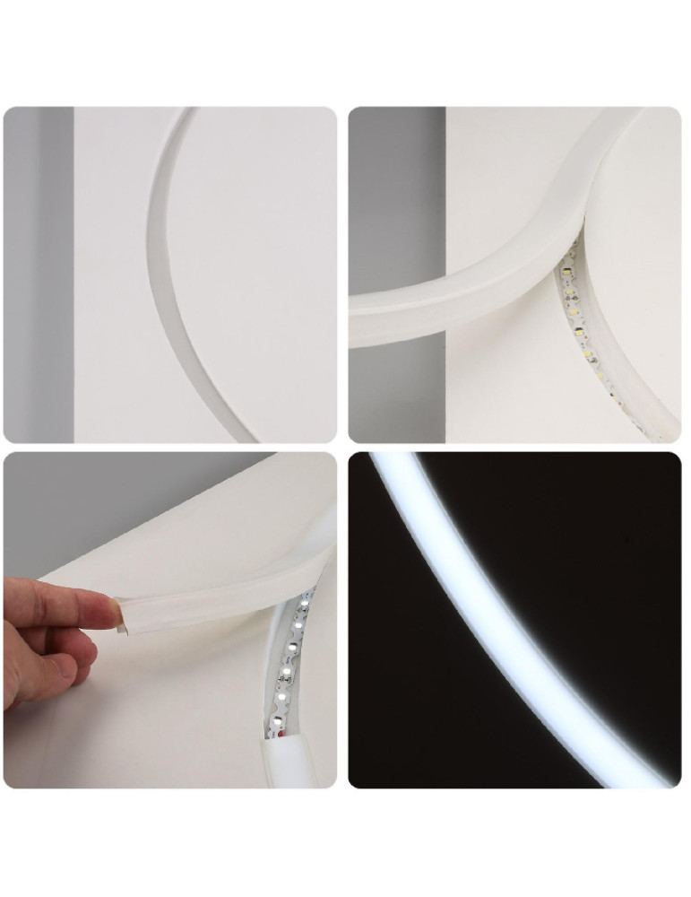 Tube Silicone LED Flex Encastré Pour Ruban LED jusqu'à 15 mm