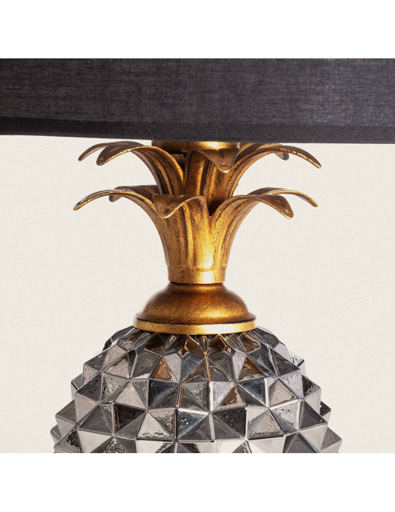 Lampe à Poser Métal et Textile Samoa