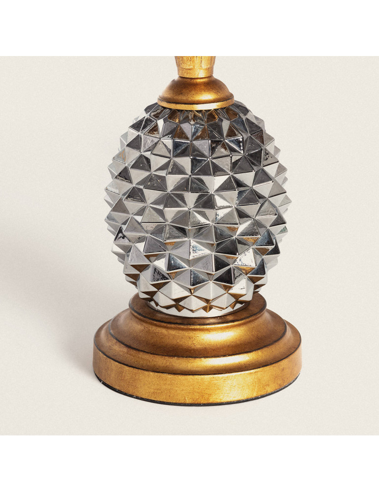 Lampe à Poser Métal et Textile Samoa