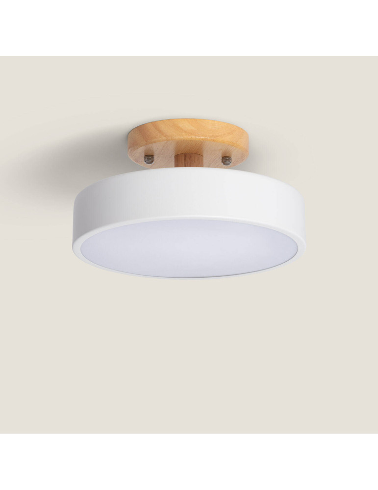 Plafonnier LED Bois et Métal 12W CCT Sélectionnable Whisty