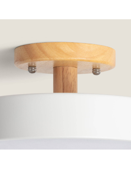 Plafonnier LED Bois et Métal 12W CCT Sélectionnable Whisty