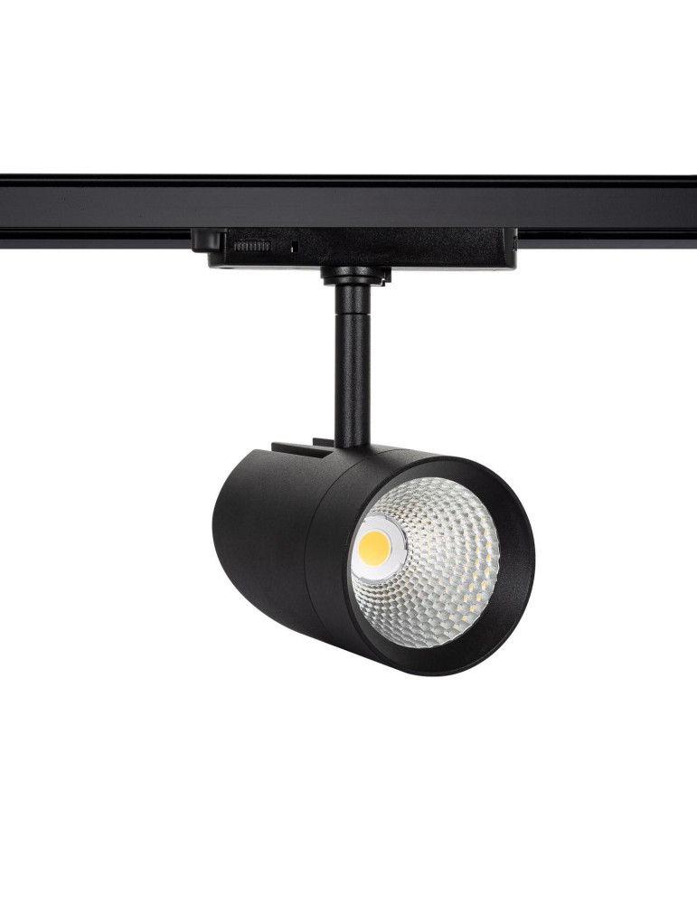 Spot LED sur Rail Triphasé 30W Fuji Noir Spot LED sur Rail Triphasé 30W Fuji Noir