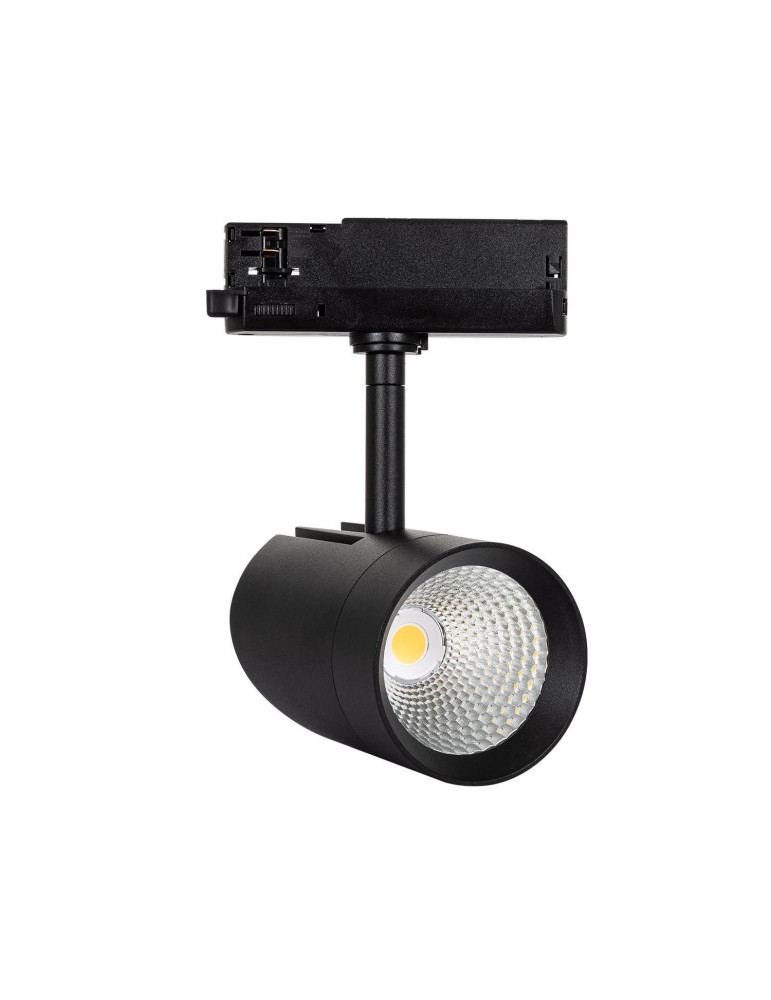 Spot LED sur Rail Triphasé 30W Fuji Noir