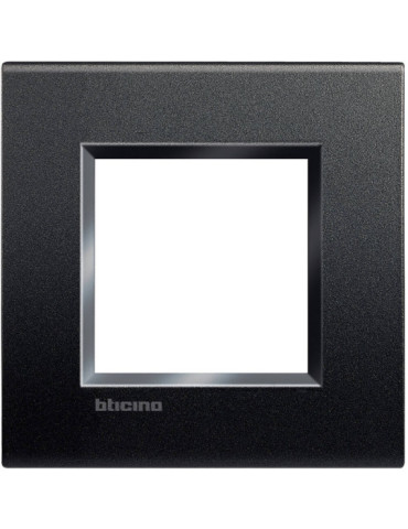 Cadre Carré 2 Modules BTicino Living Light LNA4802BI