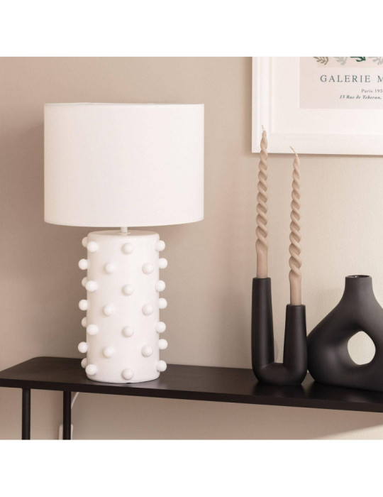 Lampe à Poser Résine et Textile Bally