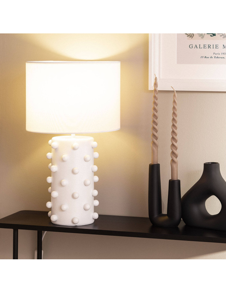 Lampe à Poser Résine et Textile Bally