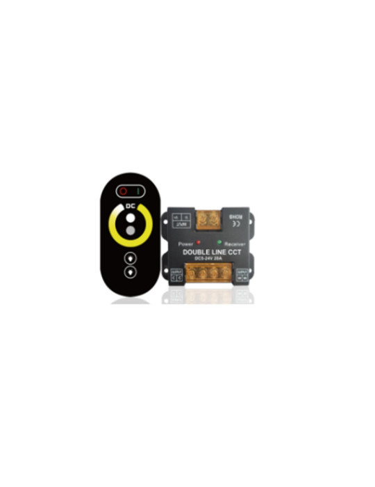 Contrôleur Variateur 24V DC + Télécommande RF Par Dim To Warm Contrôleur Variateur 24V DC + Télécommande RF Par Dim To Warm