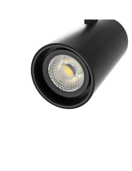 Spot LED sur Rail Triphasé 20W Fasano Dimmable CCT Noir