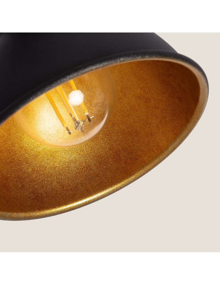 Plafonnier Orientable Aluminium Emer 2 Spots Noir