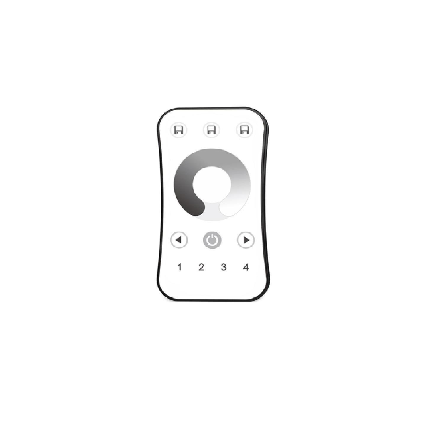 Télécommande RF pour Variateur RF Monochrome 4 Zones Blanc