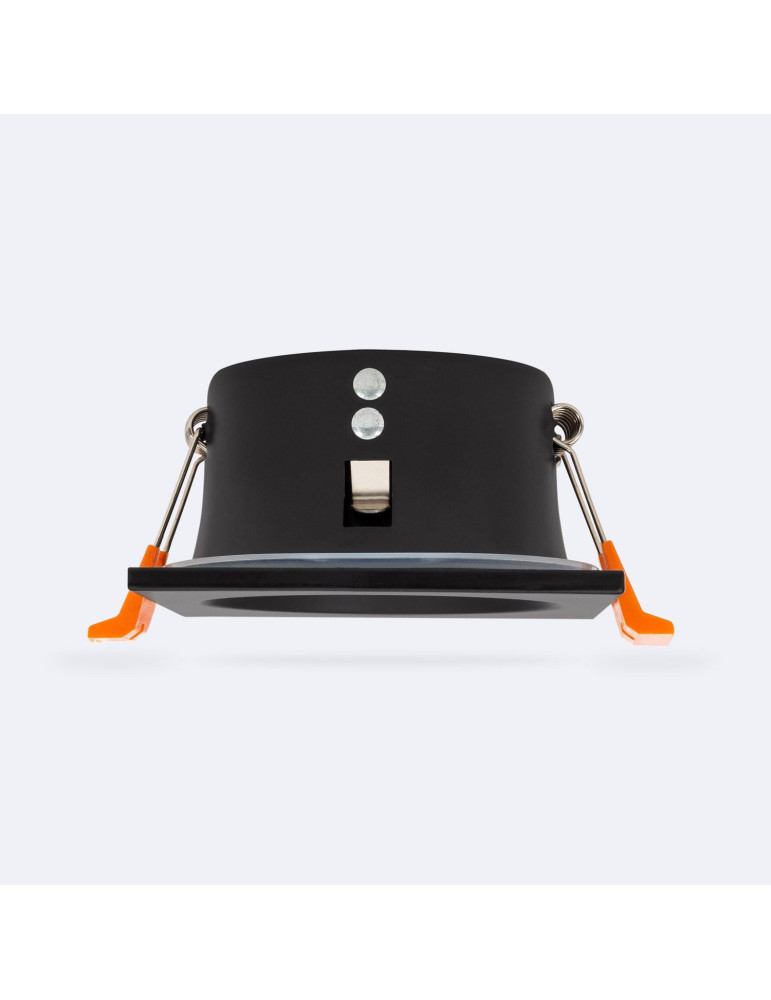 Collerette Downlight Carrée IP65 pour Ampoule LED GU10 Coupe Ø75 mm