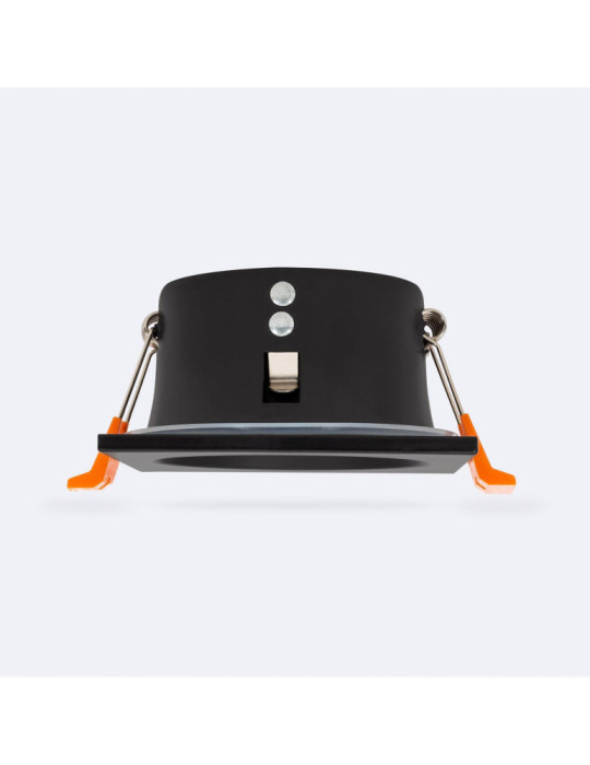 Collerette Downlight Carrée IP65 pour Ampoule LED GU10 Coupe Ø75 mm