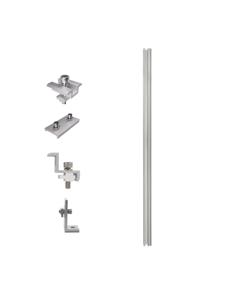 Structure Coplanaire pour Panneaux Solaires Montage sur Tôles et Béton