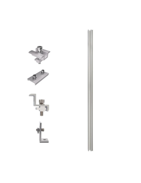 Structure Coplanaire pour Panneaux Solaires Montage sur Tôles et Béton