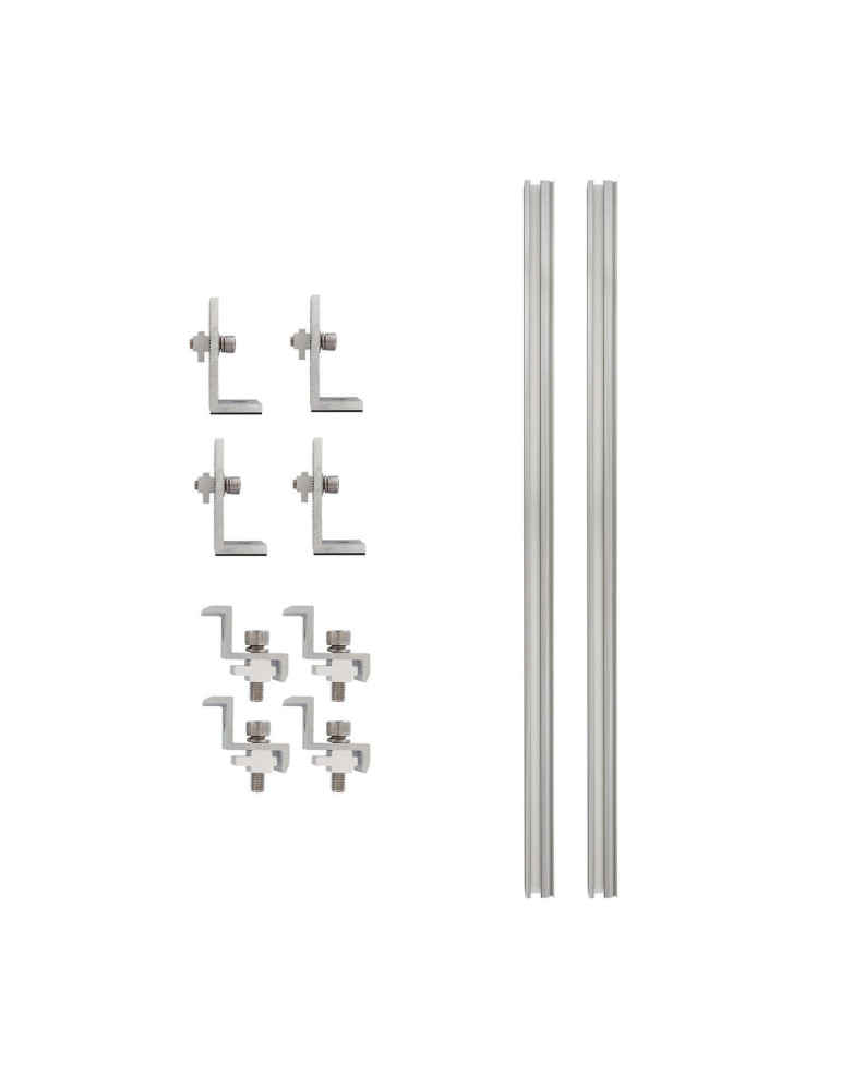 Structure Coplanaire pour Panneaux Solaires Montage sur Tôles et Béton