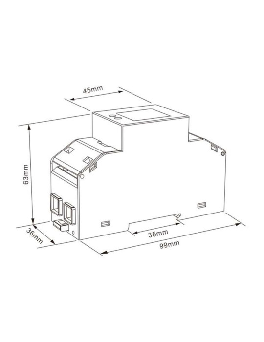 Analizador-contador bidireccional monofásico directo 100A