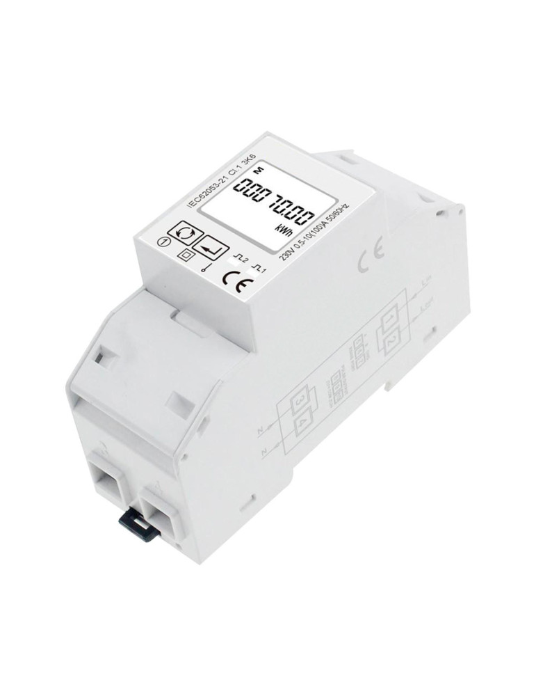 Compteur d’Énergie Bidirectionnel Monophasé Direct MAXGE 100A