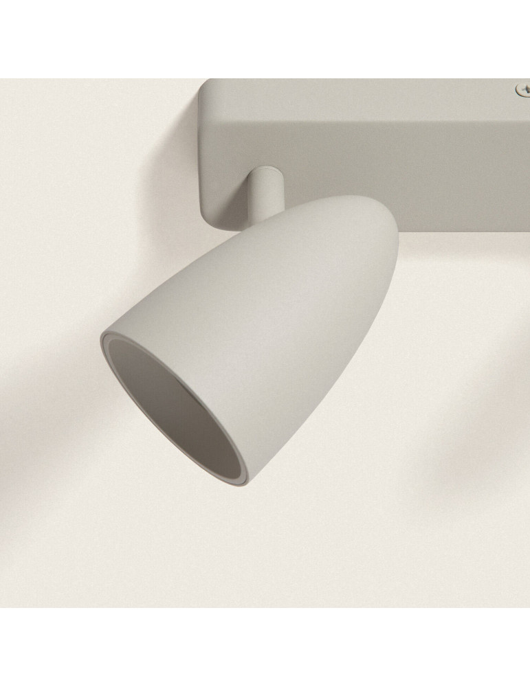 Plafonnier Aluminium Rectangulaire Adrien 2 Spots