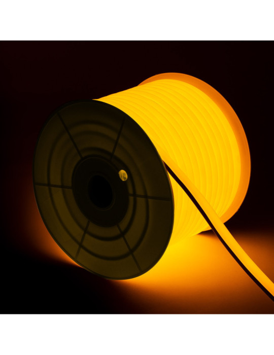 Tira Neón LED Regulable 220V AC 120 LED/m Amarillo IP67 a Medida Corte cada 100 cm