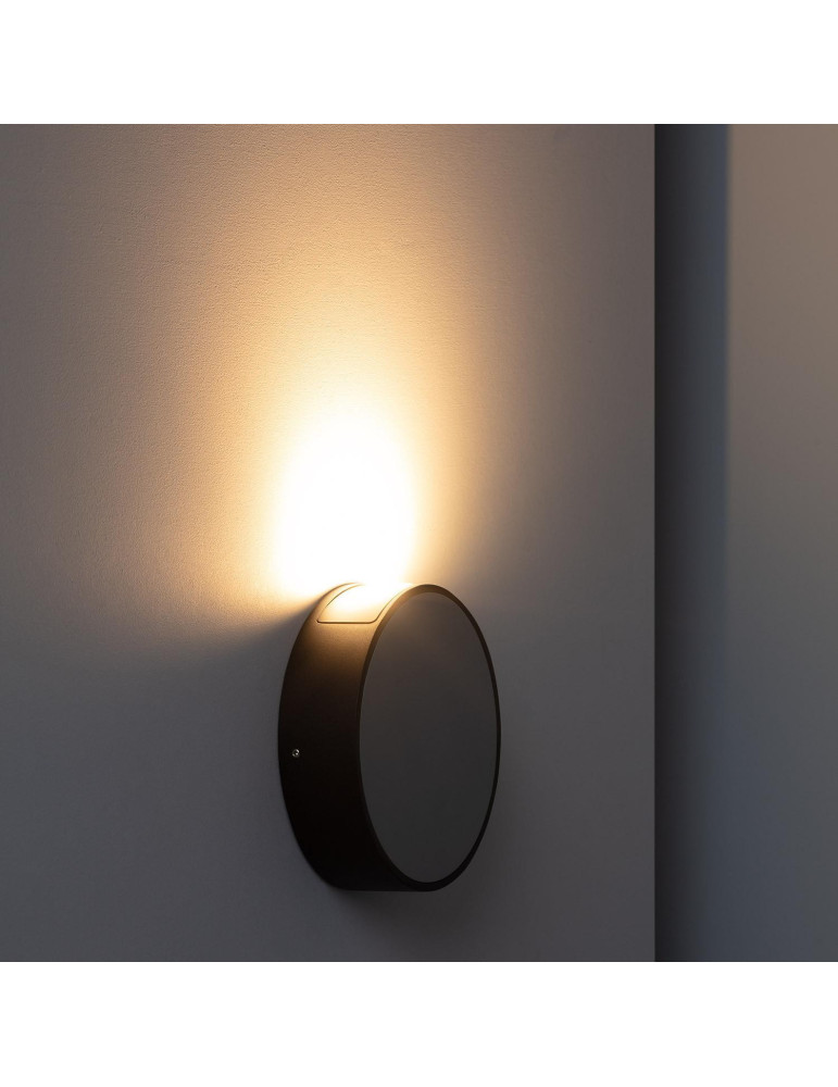Applique Murale LED Extérieure Aluminium Crono 6W Grise